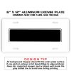 6 X 12 Full Size Aluminum License Plate for Cars and Trucks  Thumbnail