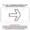 6 X 12 Full Size Aluminum License Plate for Cars and Trucks  Thumbnail
