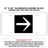 6 X 12 Full Size Aluminum License Plate for Cars and Trucks  Thumbnail