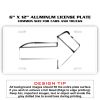 6 X 12 Full Size Aluminum License Plate for Cars and Trucks  Thumbnail