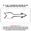 6 X 12 Full Size Aluminum License Plate for Cars and Trucks  Thumbnail
