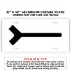 6 X 12 Full Size Aluminum License Plate for Cars and Trucks  Thumbnail
