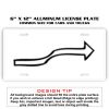 6 X 12 Full Size Aluminum License Plate for Cars and Trucks  Thumbnail