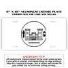 6 X 12 Full Size Aluminum License Plate for Cars and Trucks  Thumbnail