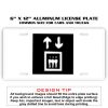 6 X 12 Full Size Aluminum License Plate for Cars and Trucks  Thumbnail