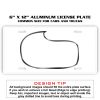6 X 12 Full Size Aluminum License Plate for Cars and Trucks  Thumbnail