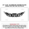 6 X 12 Full Size Aluminum License Plate for Cars and Trucks  Thumbnail