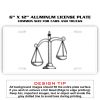 6 X 12 Full Size Aluminum License Plate for Cars and Trucks  Thumbnail