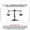 6 X 12 Full Size Aluminum License Plate for Cars and Trucks  Thumbnail