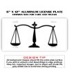 6 X 12 Full Size Aluminum License Plate for Cars and Trucks  Thumbnail