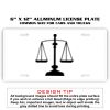 6 X 12 Full Size Aluminum License Plate for Cars and Trucks  Thumbnail