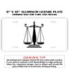 6 X 12 Full Size Aluminum License Plate for Cars and Trucks  Thumbnail