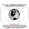 6 X 12 Full Size Aluminum License Plate for Cars and Trucks  Thumbnail