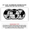 6 X 12 Full Size Aluminum License Plate for Cars and Trucks  Thumbnail