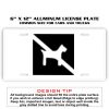 6 X 12 Full Size Aluminum License Plate for Cars and Trucks  Thumbnail