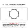 6 X 12 Full Size Aluminum License Plate for Cars and Trucks  Thumbnail