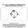 6 X 12 Full Size Aluminum License Plate for Cars and Trucks  Thumbnail