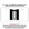 6 X 12 Full Size Aluminum License Plate for Cars and Trucks  Thumbnail
