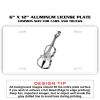 6 X 12 Full Size Aluminum License Plate for Cars and Trucks  Thumbnail