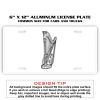 6 X 12 Full Size Aluminum License Plate for Cars and Trucks  Thumbnail