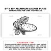 6 X 12 Full Size Aluminum License Plate for Cars and Trucks  Thumbnail
