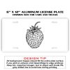 6 X 12 Full Size Aluminum License Plate for Cars and Trucks  Thumbnail