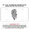 6 X 12 Full Size Aluminum License Plate for Cars and Trucks  Thumbnail