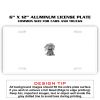 6 X 12 Full Size Aluminum License Plate for Cars and Trucks  Thumbnail