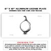 6 X 12 Full Size Aluminum License Plate for Cars and Trucks  Thumbnail