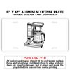 6 X 12 Full Size Aluminum License Plate for Cars and Trucks  Thumbnail