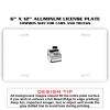 6 X 12 Full Size Aluminum License Plate for Cars and Trucks  Thumbnail