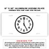 6 X 12 Full Size Aluminum License Plate for Cars and Trucks  Thumbnail