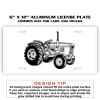 6 X 12 Full Size Aluminum License Plate for Cars and Trucks  Thumbnail