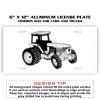6 X 12 Full Size Aluminum License Plate for Cars and Trucks  Thumbnail