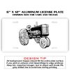 6 X 12 Full Size Aluminum License Plate for Cars and Trucks  Thumbnail