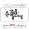 6 X 12 Full Size Aluminum License Plate for Cars and Trucks  Thumbnail