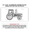 6 X 12 Full Size Aluminum License Plate for Cars and Trucks  Thumbnail