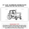 6 X 12 Full Size Aluminum License Plate for Cars and Trucks  Thumbnail