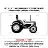 6 X 12 Full Size Aluminum License Plate for Cars and Trucks  Thumbnail