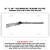6 X 12 Full Size Aluminum License Plate for Cars and Trucks  Thumbnail