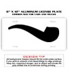 6 X 12 Full Size Aluminum License Plate for Cars and Trucks  Thumbnail