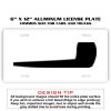 6 X 12 Full Size Aluminum License Plate for Cars and Trucks  Thumbnail