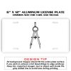 6 X 12 Full Size Aluminum License Plate for Cars and Trucks  Thumbnail