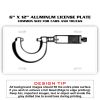 6 X 12 Full Size Aluminum License Plate for Cars and Trucks  Thumbnail