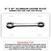 6 X 12 Full Size Aluminum License Plate for Cars and Trucks  Thumbnail