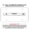 6 X 12 Full Size Aluminum License Plate for Cars and Trucks  Thumbnail