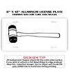 6 X 12 Full Size Aluminum License Plate for Cars and Trucks  Thumbnail