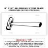 6 X 12 Full Size Aluminum License Plate for Cars and Trucks  Thumbnail