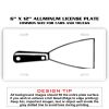 6 X 12 Full Size Aluminum License Plate for Cars and Trucks  Thumbnail