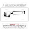 6 X 12 Full Size Aluminum License Plate for Cars and Trucks  Thumbnail